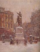 Union Square in Winter Theodore Robinson